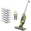 Shark VacMop 2 in 1 lavapavimenti senza fili per pavimenti duri, 6 ricambi usa e getta, detergente per pavimenti multisuperficie da 355 ml, leggero 1,5 kg, panni usa e getta senza