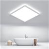 Feliigo Lampada da soffitto a LED, 30 cm, 6500 K-24 W-2500 lm, IP44, impermeabile, moderna, ultra sottile, per camera da letto, bagno, corridoio, balcone, cucina, cantina