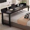 Lxndsf Tavolo da letto con ruote, Mobile Computer Desk Standing Workstation, Tavolino, Tavolo di rotolamento Vassoio per Laptop Scrittura, Computer Portatile Tavolo Carrello per Soggiorno Ospedale Casa