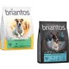 briantos Set prova misto! 2 x 1 kg Briantos Crocchette senza cereali per cani - 1 kg Adult Mini Agnello & Riso + 1 kg Adult Mini Salmone & Patate
