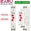 EARU Relè Temporizzatore Multifunzione EARU 1Pcs 16A, 0,1 Secondi - 10 Giorni, con 10 Opzioni di Funzione, AC DC 12V-240V, Relè Temporizzatore per Guida DIN