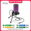 FIFINE AmpliGame by FIFINE Microfono da gioco USB RGB con muto touch leggero, microfono a condensatore con treppiede per PC, PS4/5, laptop Streaming-A2