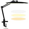 H D S N H Lampada da Scrivania LED 1600 Lumen con Morsetto, 20 Pollici, 24W, Luce Intensa Regolabile, Braccio Orientabile, Dimmerabile, per Casa, Ufficio, Illuminazione per Unghie