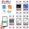 EARU Tuya WiFi Smart Circuit Breaker 2P 63A Contatore di energia kWh Perdite di terra Protezione da sottotensione Interruttore relè RCBO
