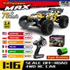 WLtoys 16101 Pro 1:16 75KM/H 4WD RC Auto Con Luce A LED 2.4G Auto di Controllo Remoto Ad Alta Velocità Drift Monster Truck per il Regalo Dei Bambini