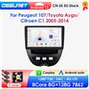 OSSURET 2 Din Android autoradio per Peugeot 107 Toyota Aygo Citroen C1 2005 - 2014 wireless CarPlay Android Auto 4G RDS 7862 NO DVD
