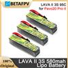 BETAFPV Batteria BETAFPV LAVA II 3S 580mAh 95C 11.4V LiHV per Elicottero RC Betafpv Pavo20 Pro II, Quadricottero, Drone da Corsa FPV