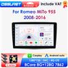 OSSURET 2DIN Android13 lettore multimediale per auto per Alfa Romeo MiTo 955 2008-2016 Wireless Carplay 4G 360 unità principale della fotocamera android 9 pollici
