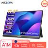 ARZOPA 17.3''1080P IPS Monitor da gioco portatile HDMI USB Schermo di visualizzazione esterno per laptop Cavalletto per PC/Mac/Telefono/Xbox/Switch/PS