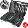 NONE Set di chiavi a cricchetto da 227 pezzi Set di strumenti di riparazione automatica Chiave a cricchetto da 72 denti Valigetta per attrezzi professionale in acciaio al cromo vanadio
