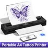 JUN.M Stampante per stencil per tatuaggi wireless o carta per trasferimento, stampante termica portatile per smartphone e PC compatibili con tatuatori