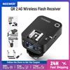 NEEWER Ricevitore flash wireless NEEWER QR 2.4G per trigger NEEWER QPRO-C, QPRO-N, QPRO-S, contatto singolo con porta di sincronizzazione da 2,5 mm, scarpe calde