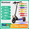 Mankeel Monopattino Elettrico 800W 15AH con Pneumatici Fuoristrada da 10', Velocità Massima 45KM/H, Autonomia 30-40KM, Doppio Ammortizzatore, Pieghevole