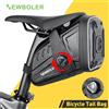 NEWBOLER NUOVA borsa da sella per bicicletta impermeabile borse laterali per bici da strada MTB borsa per attrezzi per bicicletta a strisce riflettenti borsa per bici accessori MTB