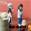 Bandai In magazzino 14CM Anime Gintama Figura Sakata Gintoki Katsura Kotarou Modello di animazione Giocattoli Collezione di regali Decorazione Ornamenti