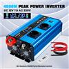 Foval Convertitore inverter a onda pura per veicoli con alimentatore CC 12 V o 24 V a CA 220 V 50 HZ, 4000 W/6000 W/8000 W, con 4 porte USB