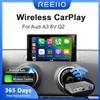 REEIIO Modulo wireless CarPlay Android Auto per Audi A3 8v Q2 8P S3 RS3 2012-2021 con supporto fotocamera aftermarket OEM