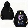 Bandai Pokémon Umbreon Co Felpa con cappuccio con cerniera di marca Autunno/Inverno da uomo Nuovo Charmander Stampa American Hip-hop Casual Quotidiano Maglione Top