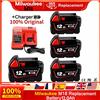 Milwaukee Batteria sostitutiva da 18 V 12,0 Ah, compatibile Milwaukee M18 - Batteria ricaricabile agli ioni di litio 21700 a 15 celle Modello M18 - 48-11-1815