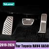 YaLumei Auto Carburante Acceleratore Pedale del Freno Copertura Antiscivolo Pad In Alluminio Per Toyota RAV4 XA50 Hybrid 2019 2020 2021 2022 2023 2024 Hybrid