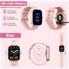 Kuizil Smart Watch con funzione di chiamata, display HD da 1,91", oltre 110 modalità sportive, fitness tracker impermeabile IP68 per Android iOS.
