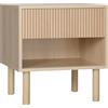 HOMCOM Comodino HOMCOM con cassetti e nicchie, tavolino moderno per camera da letto, soggiorno, dim. 4