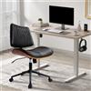 Durrafy Sedia da Ufficio Ergonomica Durrafy in Noce con Supporto Lombare, Girevole e Confortevole per Casa e Ufficio