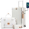 Joyway Set di Valigie Espandibili Joyway da 20 Pollici, Trolley Leggero e Resistente con Portabicchiere, Serratura TSA, Ruote Girevoli