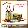 BETAFPV Batteria Tattu R-Line 1.0 550mAh 95C 2S/3S 7.4V/11.1V Lipo con Connettore XT30 per Droni da Corsa FPV e Quadricotteri