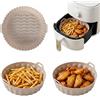 SANTA CLARA | Stampo in silicone per Airfryer Nordkitch, tondo 20 cm, 22 cm 2 scomparti, quadrato 18 cm, compatibile con friggitrice ad aria, accessori per airfryer