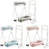NONE Vaschetta da bagno pieghevole 3 in 1 con supporto - Multiuso per neonati e bambini piccoli, con termometro, cuscino da bagno, per viaggi/uso all'aperto