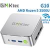 GMKtec G10 Mini PC AMD Ryzen 5 3500U (Supera N150/N97) con LAN 2.5GbE, Computer Desktop Mini, WiFi 5, Type-C, Triplo Display 4K