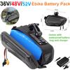 Aleaivy Batteria al litio ricaricabile 18650 36V 48V 52V 10Ah 12Ah 14Ah 16Ah con BMS integrato per motore da 250W-700W per bici elettrica con caricabatterie da 2A