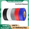 SUNLU PLA PLUS 5KG Filamento per Stampante 3D, Ricarica PLA+ 1.75mm 1KG, Bobine Riutilizzabili Compatibili con Stampante Bambu Lab A1