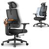 LOKEEVAN Sedia da Ufficio Ergonomica NEWTRAL MAGICH003, Schienale Auto-Adattante, Supporto Lombare Adattivo, Poggiatesta Regolabile, Profondità Seduta Regolabile