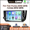 podofo Autoradio Podofo 6.2 pollici per Fiat Punto 2010-2016/Linea 2012-2015, CarPlay wireless, stereo Android per auto, WIFI, GPS, radio FM/RDS, Bluetooth