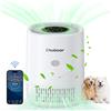 Chuboor Purificatore d'aria per casa, ufficio e camera da letto, rimuove polvere, fumo, peli di animali domestici e odori, filtro H13 lavabile, ultra silenzioso con luce notturna, compatibile con l'app Tuya.