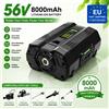 Batteria agli ioni di litio ad alta capacità da 8000mAh 56V per utensili da giardino BA1400 BA2800 BA2800T BA4200 BA4200T 56V, batteria di ricambio ricaricabile con sistema di sicurezza Smart BMS,