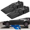 NONE Set di 2 Rampe per Auto, Rampe per Veicoli in Plastica Resistente, Capacità di Carico 2.500 kg, Rampe Antiscivolo per Servizio Auto, Larghezza 320 mm, Rampe Portatili per Auto, Garage e Vialetti