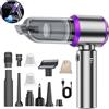 NONE Mini Aspirapolvere per Auto, 16000PA, Aspirapolvere Portatile Senza Fili 4-in-1 con Batteria da 6000mAh, Motore Senza Spazzole, Aspiratore Manuale, Soffiatore d'Aria e Pompa per la Pulizia di Auto,