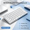 NONE Tastiera Bluetooth Ultra Sottile Compatta Layout Italiano Wireless Supporto Multi-Sistema per Windows IOS Android Tablet Smartphone Laptop Digitazione per Ufficio