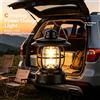 NONE Lanterna da campeggio LED COB impermeabile IP44, ricaricabile a batteria/solare USB-C, stile vintage, luce da tenda sospesa, colore nero o verde militare, per campeggio, interruzioni di corrente,