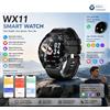 NONE Orologio Intelligente Rotondo da Uomo con Ricarica Magnetica Rapida e Schermo Touch WETECH WX11, Chiamate Bluetooth con Microfono Integrato, Dispositivo Multi-Sport, Rilevamento Ossigeno nel Sangue,