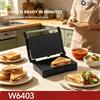 NONE Griglia per Panini Compatta 2 in 1, Piastra Elettrica per Sandwich con Apertura a 180 Gradi, Griglia Antiaderente per Colazione e Pranzo, Macchina per Panini, Hamburger e Pollo
