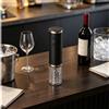 NONE Apribottiglie Elettrico per Vino 20W Ricaricabile USB, Cavatappi Automatico 65RPM con Taglia Capsula per Casa, Cucina, Bar, Feste W6112