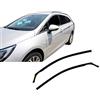 J&J AUTOMOTIVE HEKO Deflettori per Opel Astra K 5-Porte Berlina 2015-2021 | 2 deflettori HEKO per Opel Astra K 5-Porte Berlina, PMMA 3 mm, fumé, canale del finestrino.