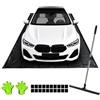 Monucep Tappetino isolante per garage, 240 x 550 cm, in PVC, con bordo rialzato di 3 cm, antiscivolo, impermeabile e antistrappo, per berlina e SUV, utilizzabile in garage, parcheggio e officina