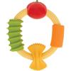 Nuby Pasta Ring Massaggiagengive in Silicone Morbido, 3+ Mesi | Massaggiagengive colorato con più superfici, stimola la motricità orale e allevia dolcemente il fastidio alle gengive