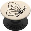 Retro Tees Design Let Your Light Shine Butterfly PopSockets PopGrip Adesivo