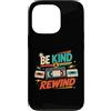 Retro VHS Nostalgia Gifts Custodia per iPhone 13 Pro Be Kind and Rewind - Cassetta VHS retrò anni '80 e '90, nostalgia
